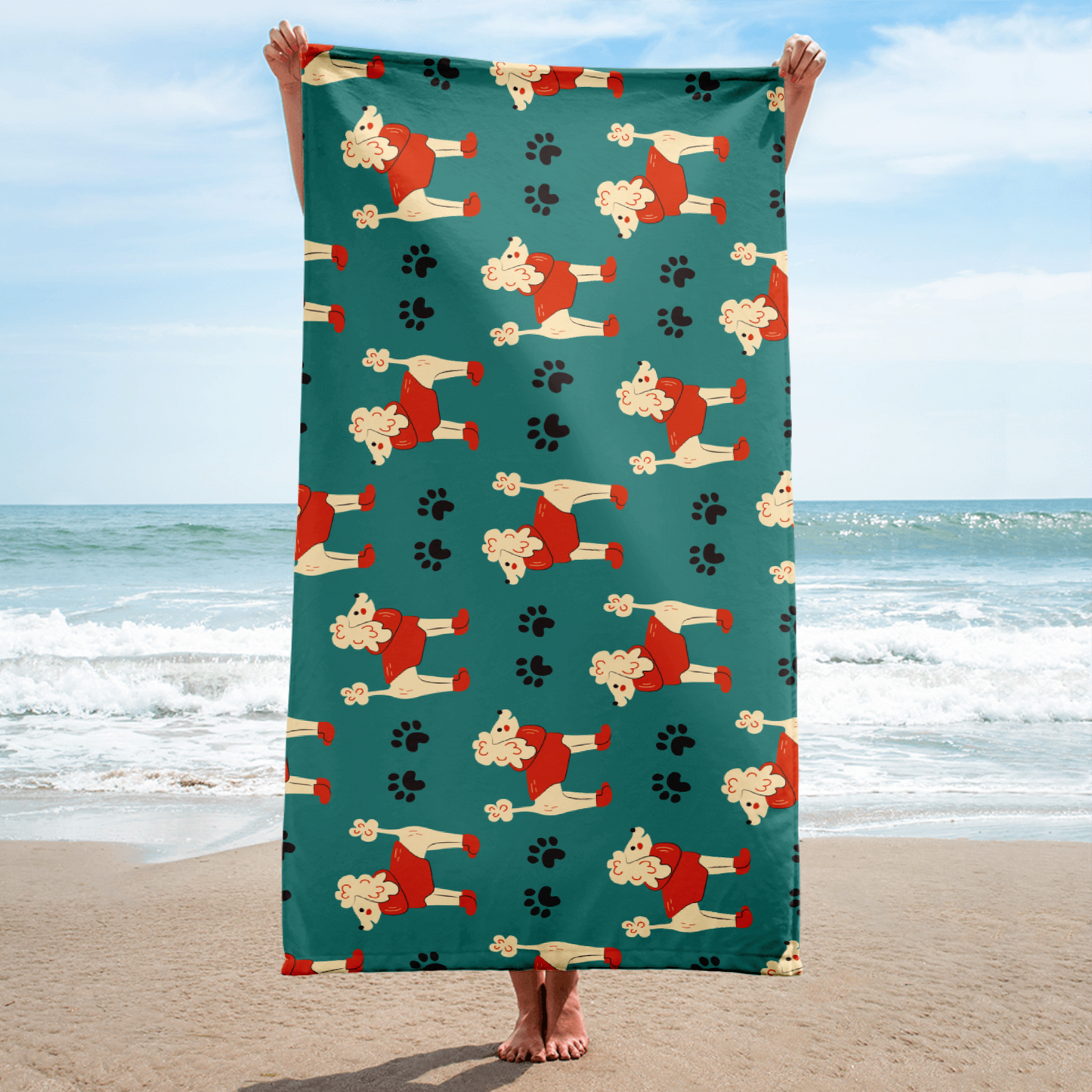 Cozy Dogs | Seamless Patterns | Sublimated Towel - #1
