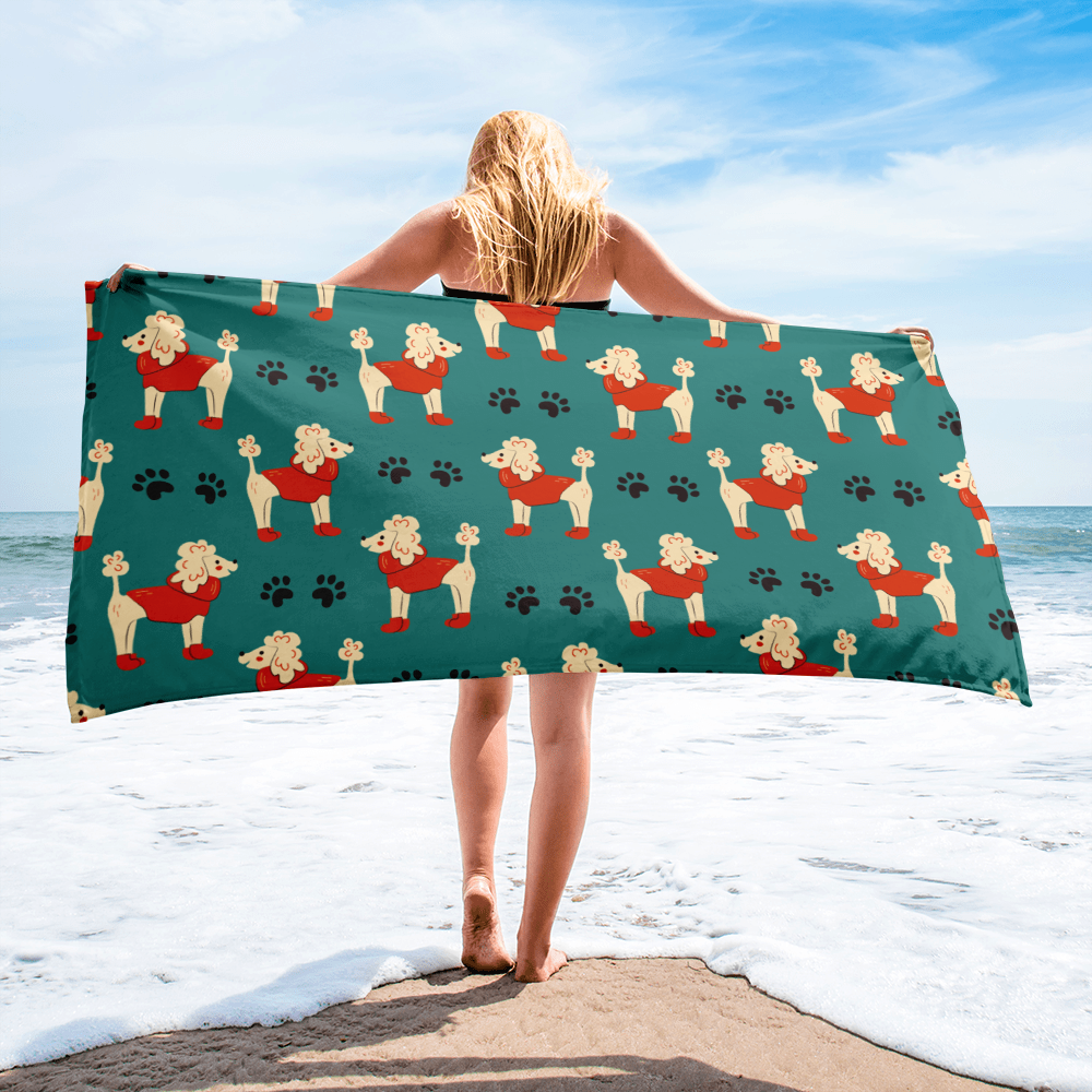 Cozy Dogs | Seamless Patterns | Sublimated Towel - #1