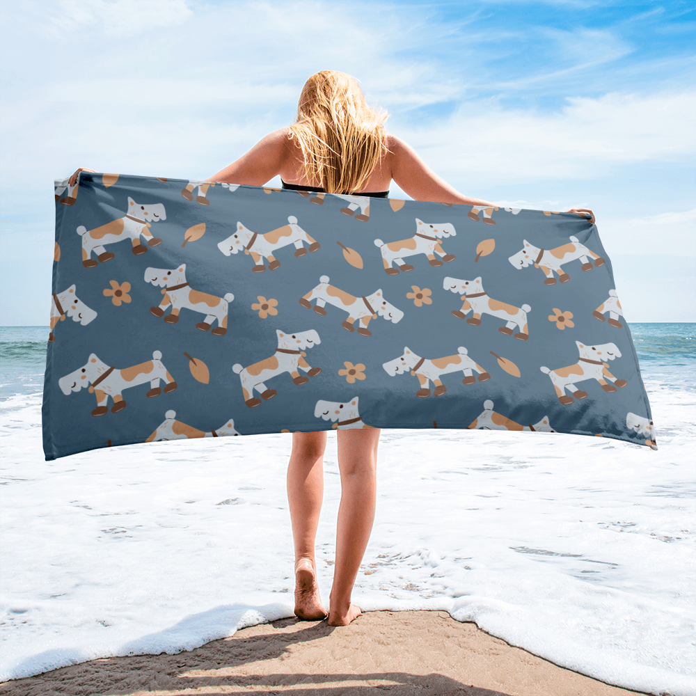 Cozy Dogs | Seamless Patterns | Sublimated Towel - #2