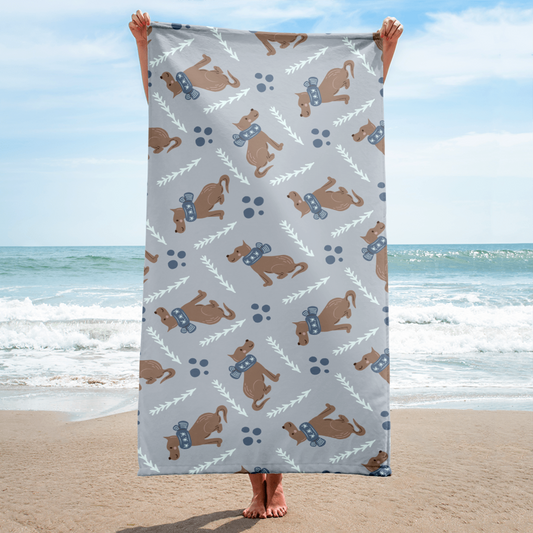 Cozy Dogs | Seamless Patterns | Sublimated Towel - #4