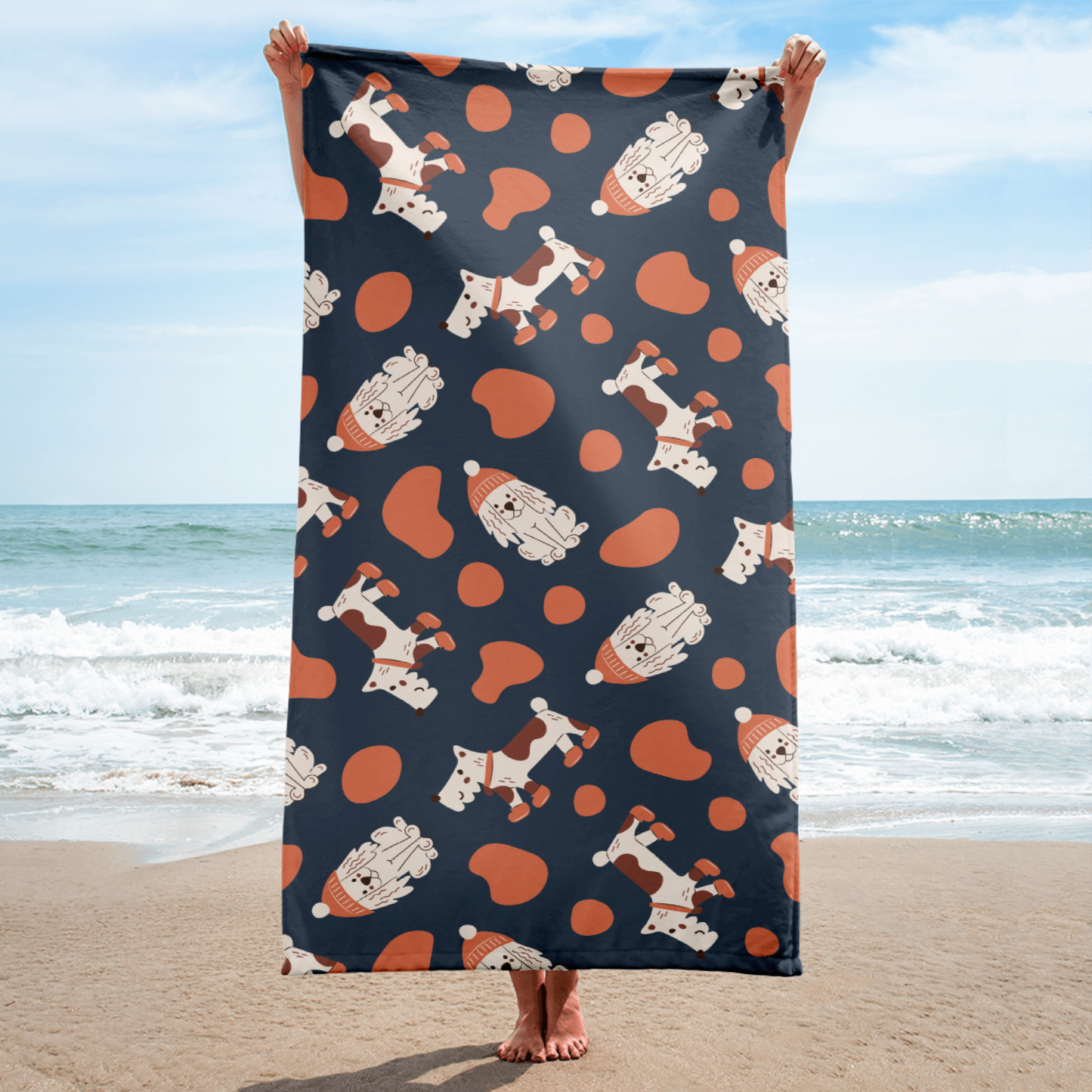 Cozy Dogs | Seamless Patterns | Sublimated Towel - #5