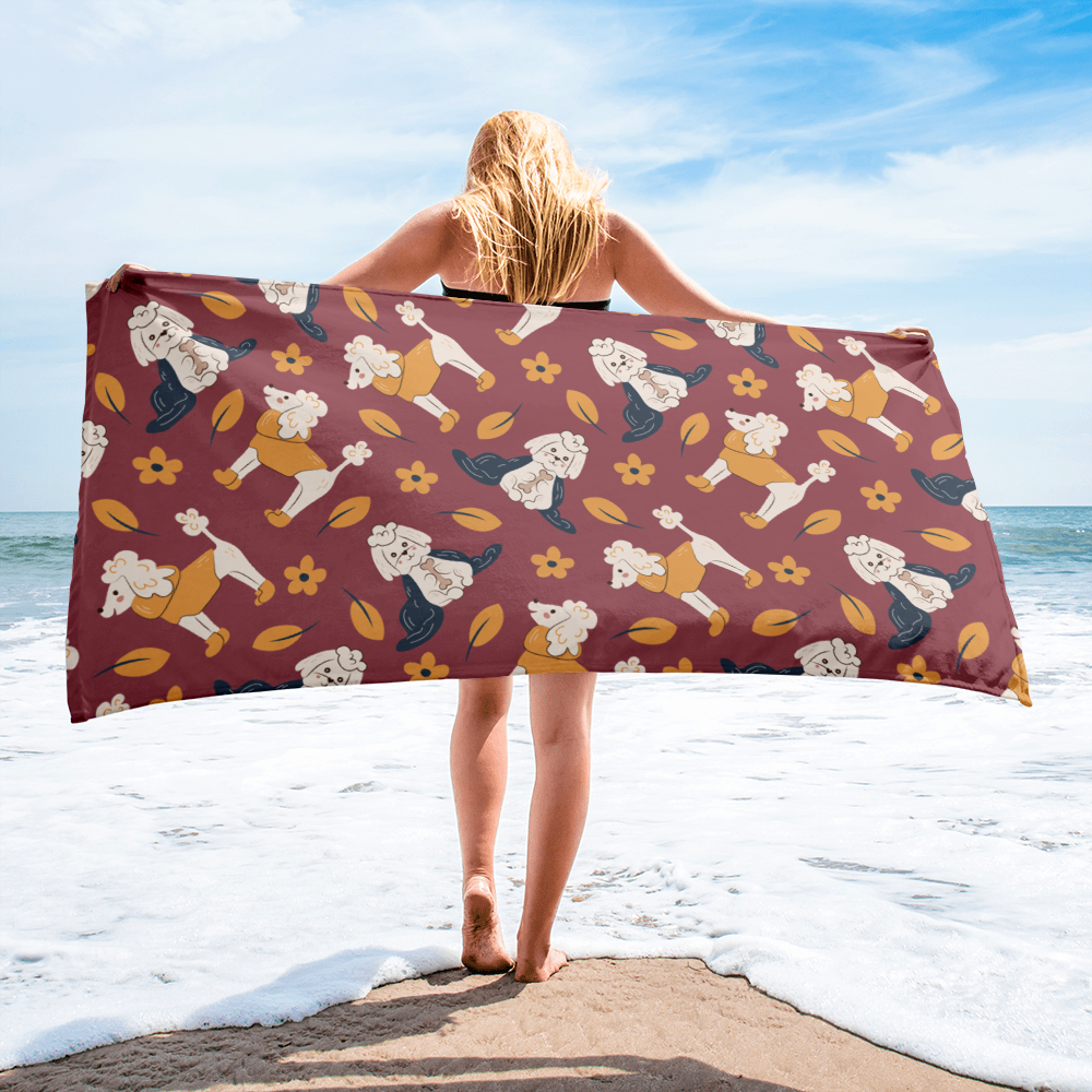 Cozy Dogs | Seamless Patterns | Sublimated Towel - #9