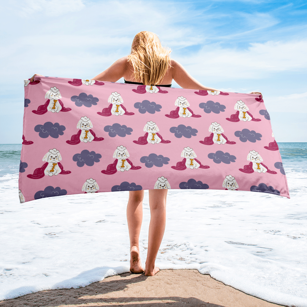 Cozy Dogs | Seamless Patterns | Sublimated Towel - #10
