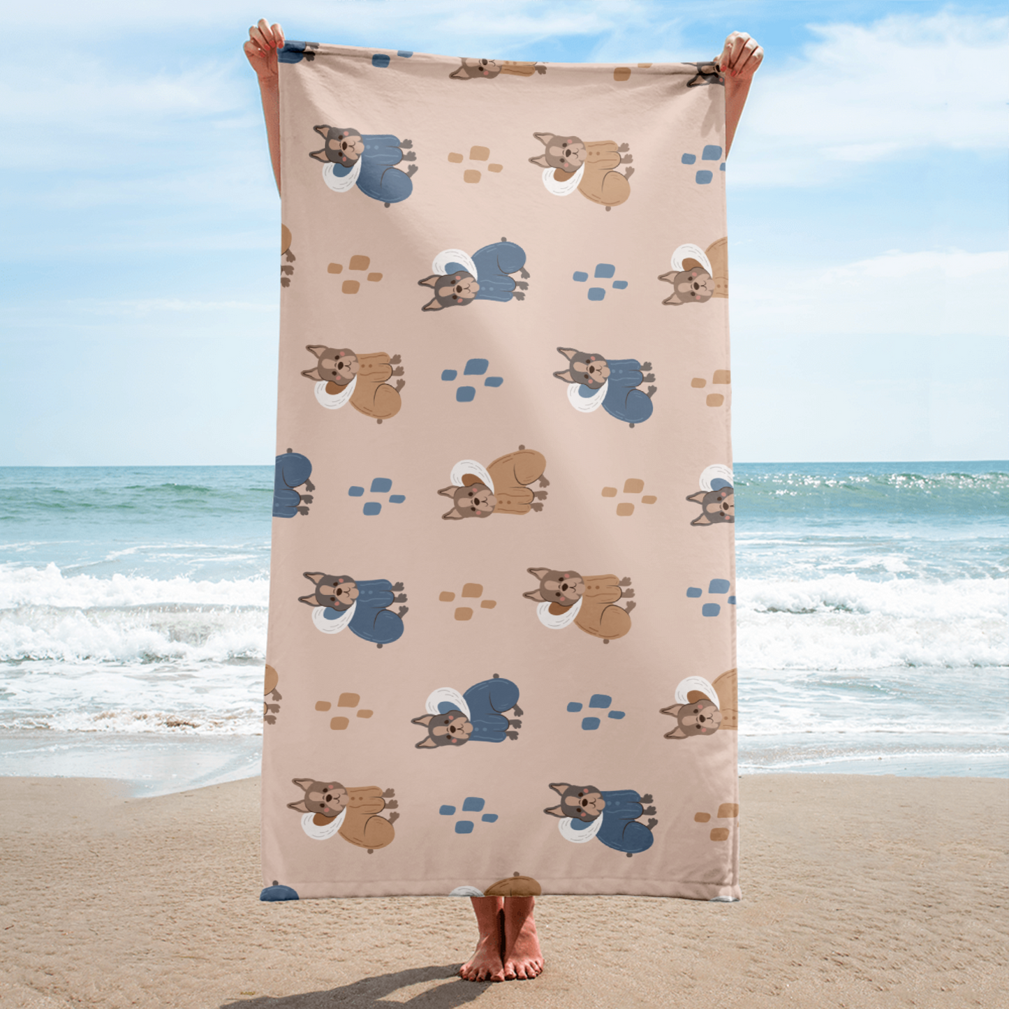 Cozy Dogs | Seamless Patterns | Sublimated Towel - #11