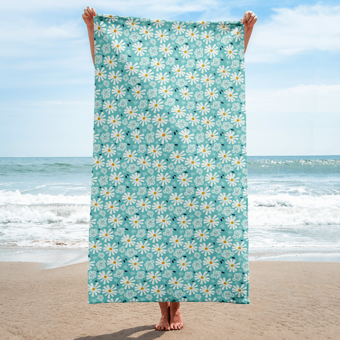 Scandinavian Spring Floral | Seamless Patterns | Sublimated Towel - #10