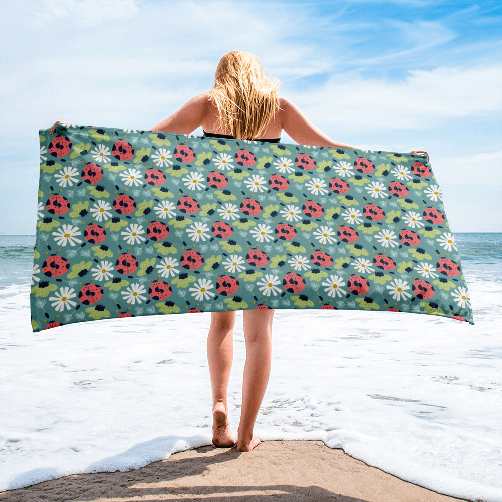 Scandinavian Spring Floral | Seamless Patterns | Sublimated Towel - #2