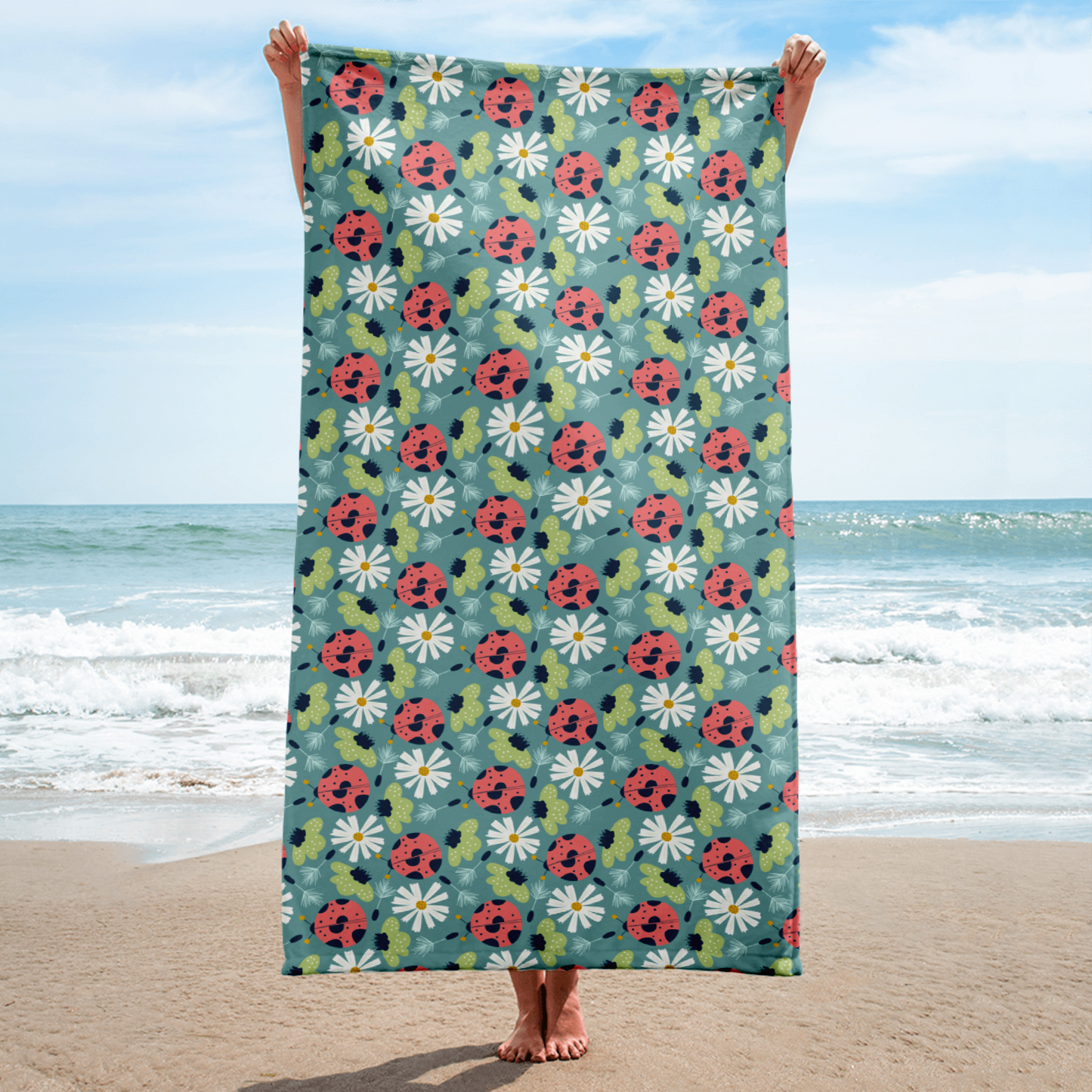 Scandinavian Spring Floral | Seamless Patterns | Sublimated Towel - #2