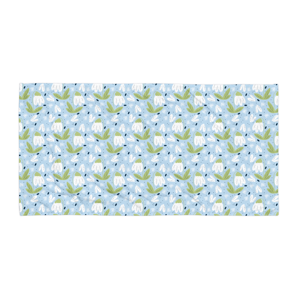 Scandinavian Spring Floral | Seamless Patterns | Sublimated Towel - #3