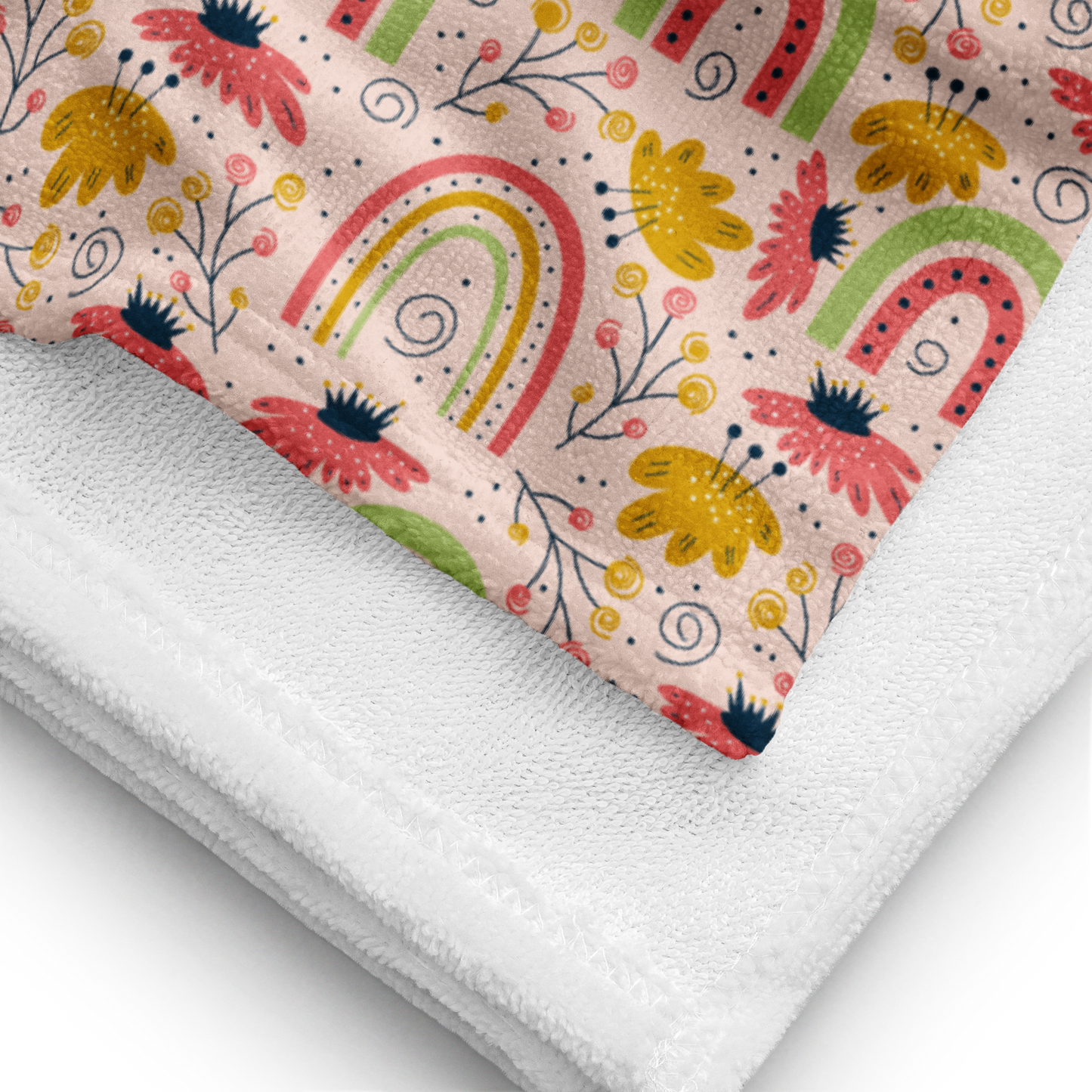 Scandinavian Spring Floral | Seamless Patterns | Sublimated Towel - #7