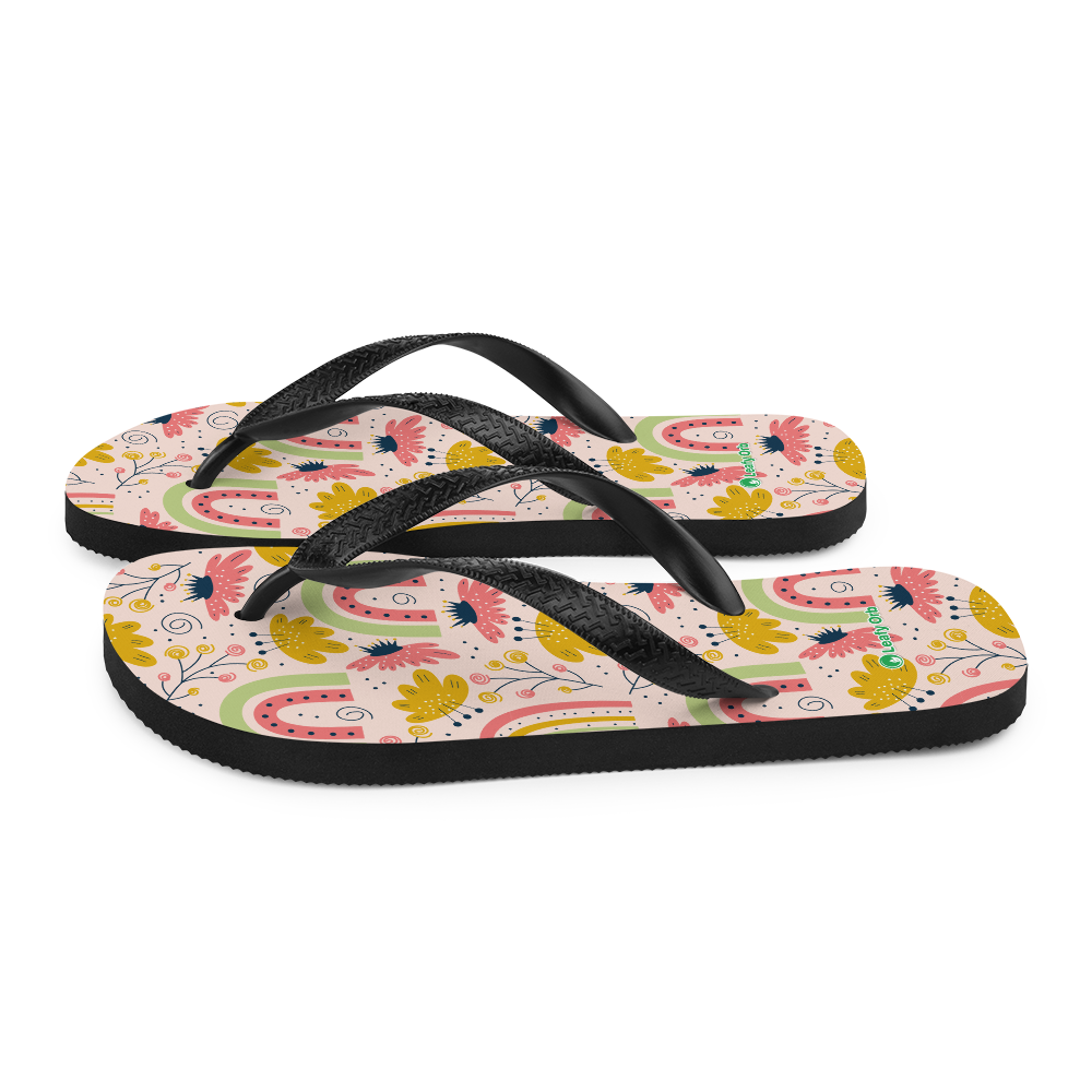 Scandinavian Spring Floral | Seamless Patterns | Sublimation Flip Flops - #7