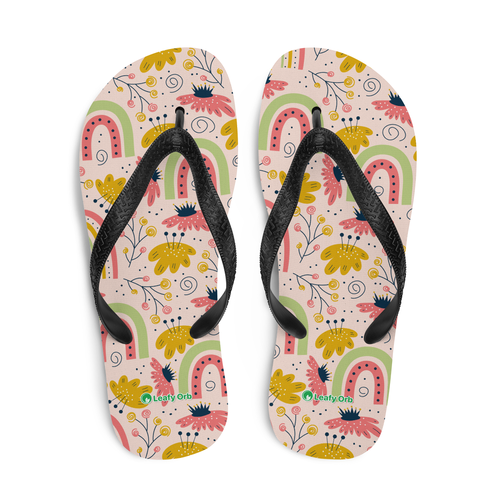 Scandinavian Spring Floral | Seamless Patterns | Sublimation Flip Flops - #7