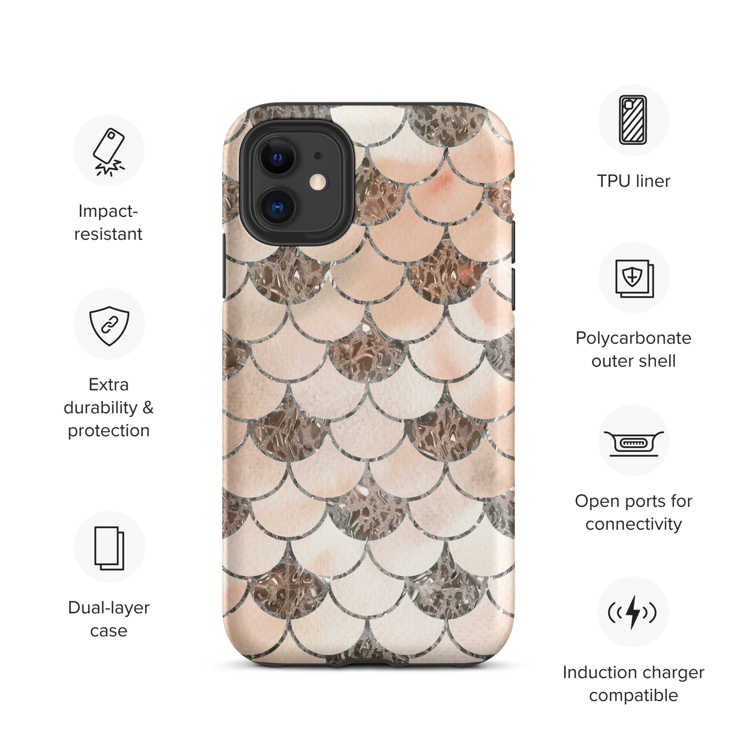 Mermaid Vintage | Vintage Theme | Tough iPhone Case - #4