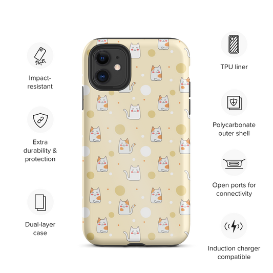 Cat Seamless Pattern Batch 01 | Seamless Patterns | Tough iPhone Case - #3