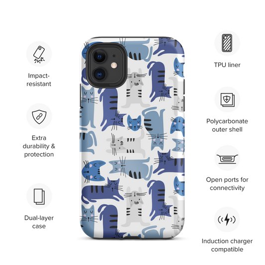 Cat Seamless Pattern Batch 01 | Seamless Patterns | Tough iPhone Case - #5