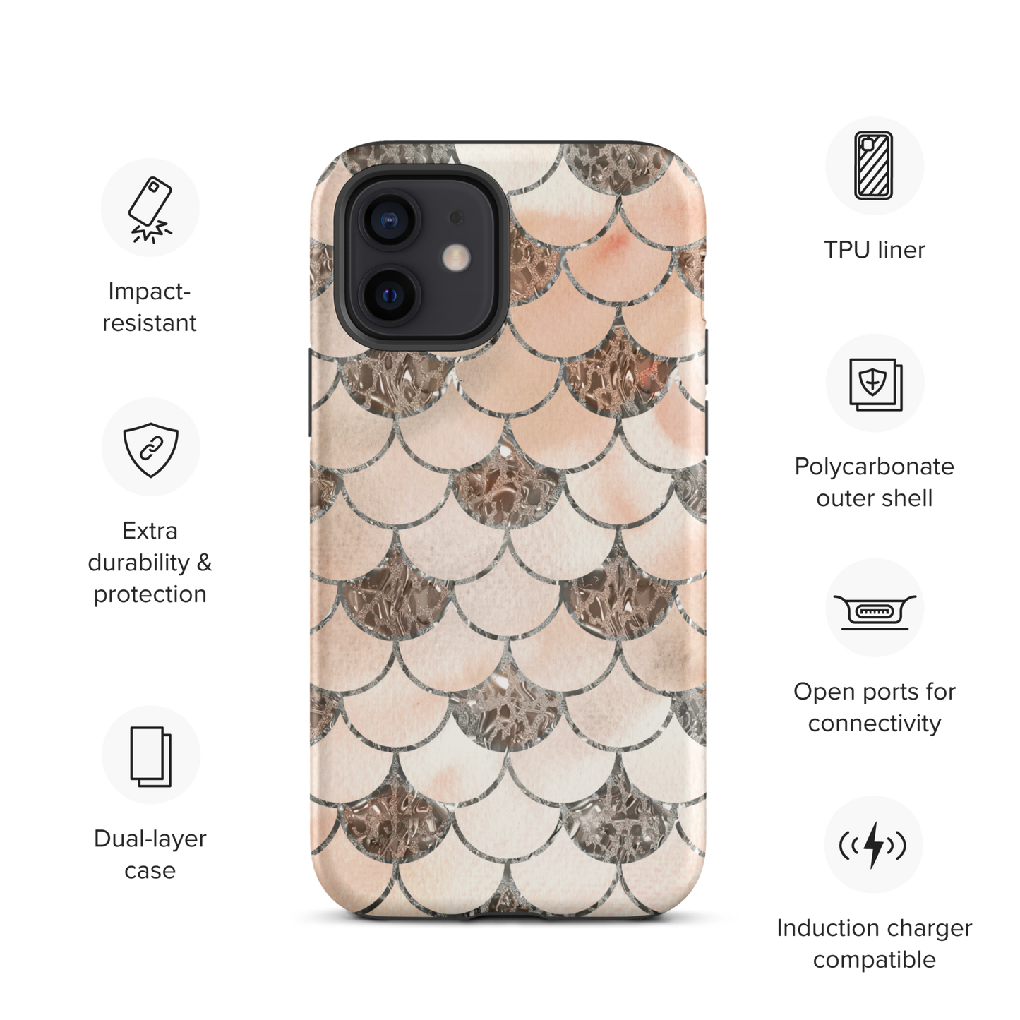 Mermaid Vintage | Vintage Theme | Tough iPhone Case - #4