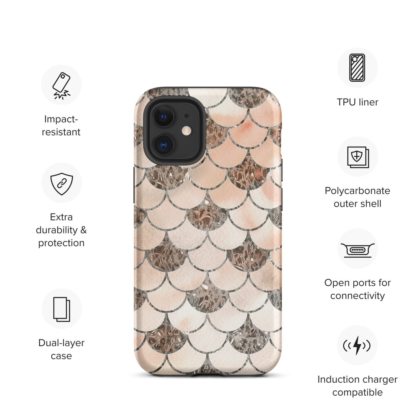 Mermaid Vintage | Vintage Theme | Tough iPhone Case - #4