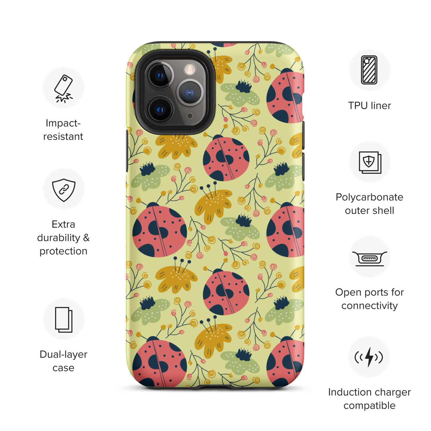 Scandinavian Spring Floral | Seamless Patterns | Tough iPhone Case - #9