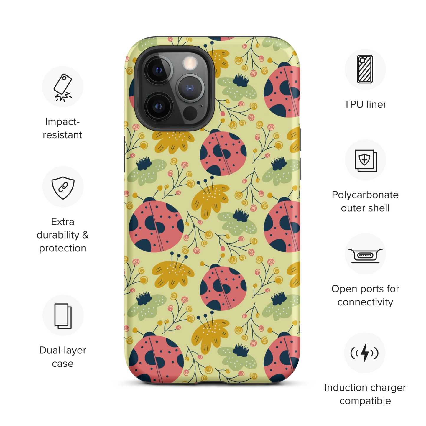 Scandinavian Spring Floral | Seamless Patterns | Tough iPhone Case - #9