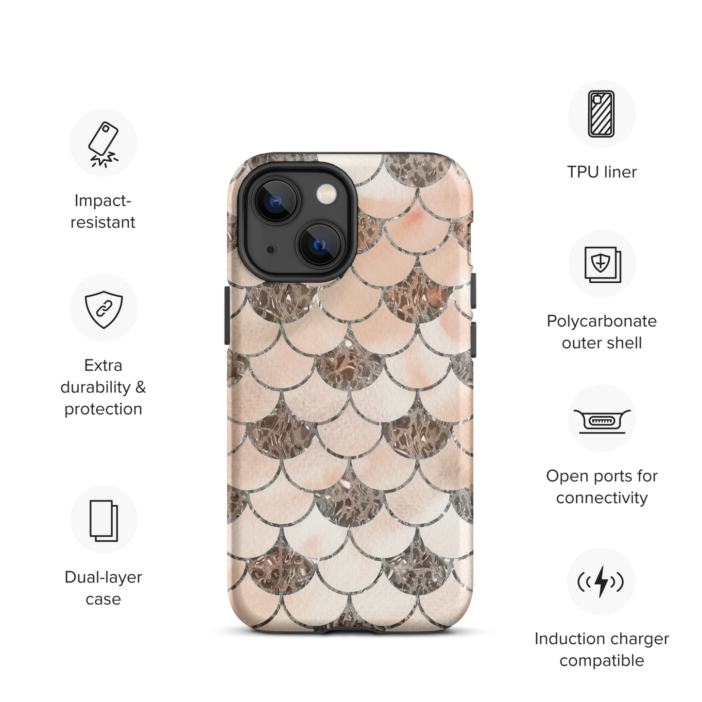 Mermaid Vintage | Vintage Theme | Tough iPhone Case - #4