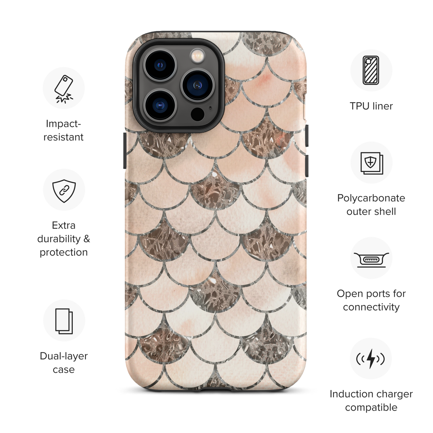 Mermaid Vintage | Vintage Theme | Tough iPhone Case - #4