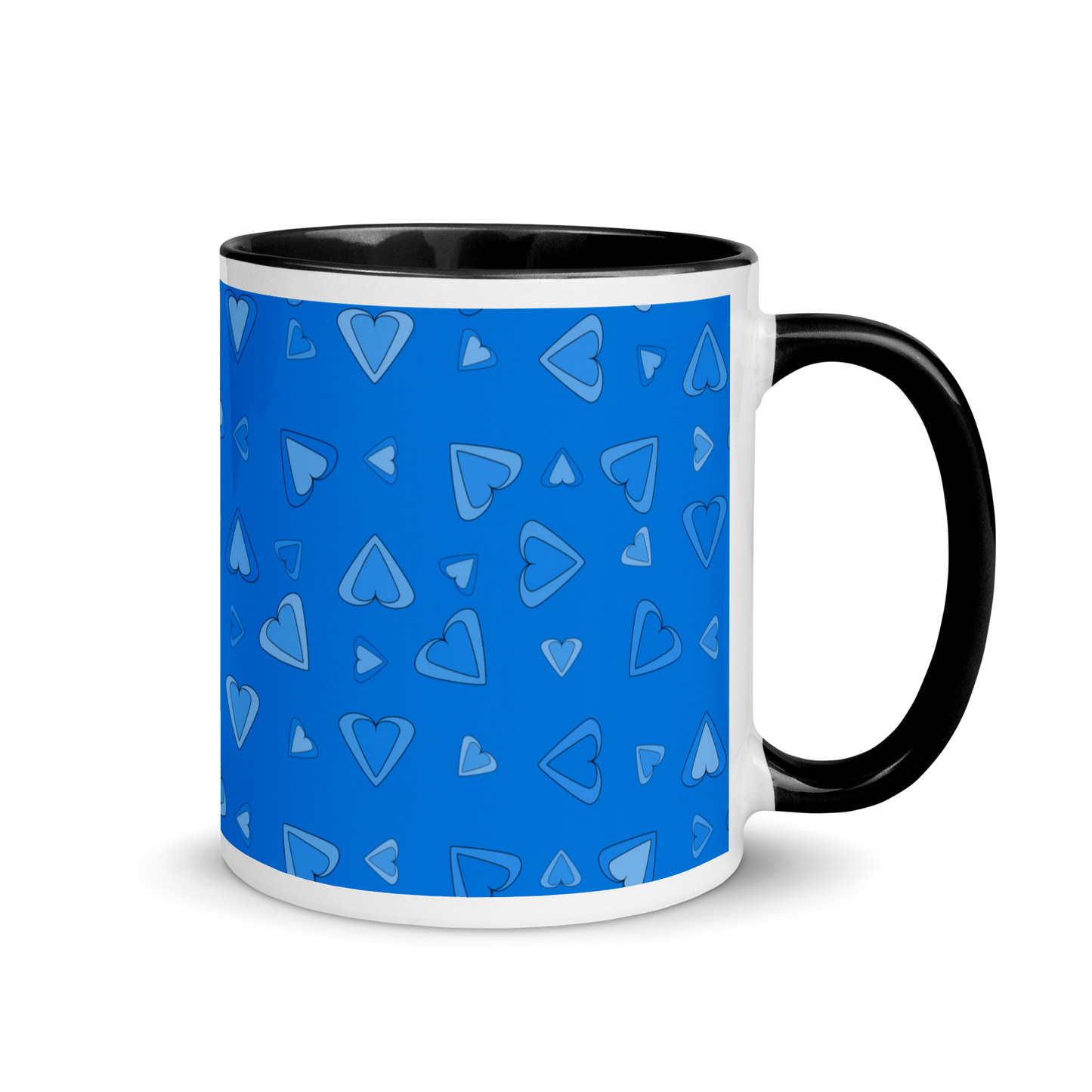Rainbow Of Hearts | Batch 01 | Seamless Patterns | White Ceramic Mug with Color Inside - #2